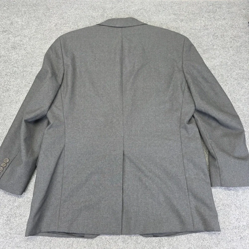 Ralph Lauren Polo University Club Blazer Jacket 100% Wool Gray‎ 42 S